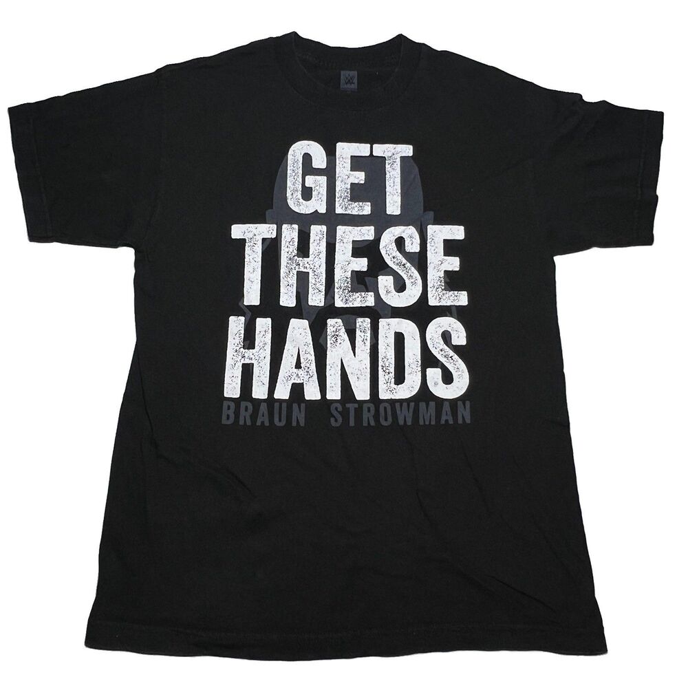 WWE WWF T-Shirt Men's Medium,M Black Wrestling Legends Graphic Official Tee